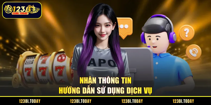 Nhận thông tin hướng dẫn sử dụng dịch vụ