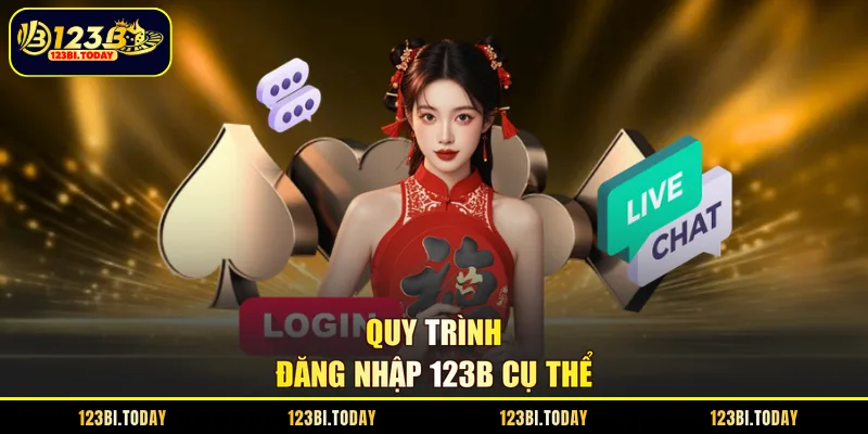 Quy trình đăng nhập 123B cụ thể