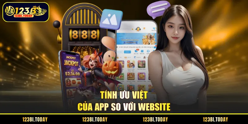 Tính ưu việt của app so với website 